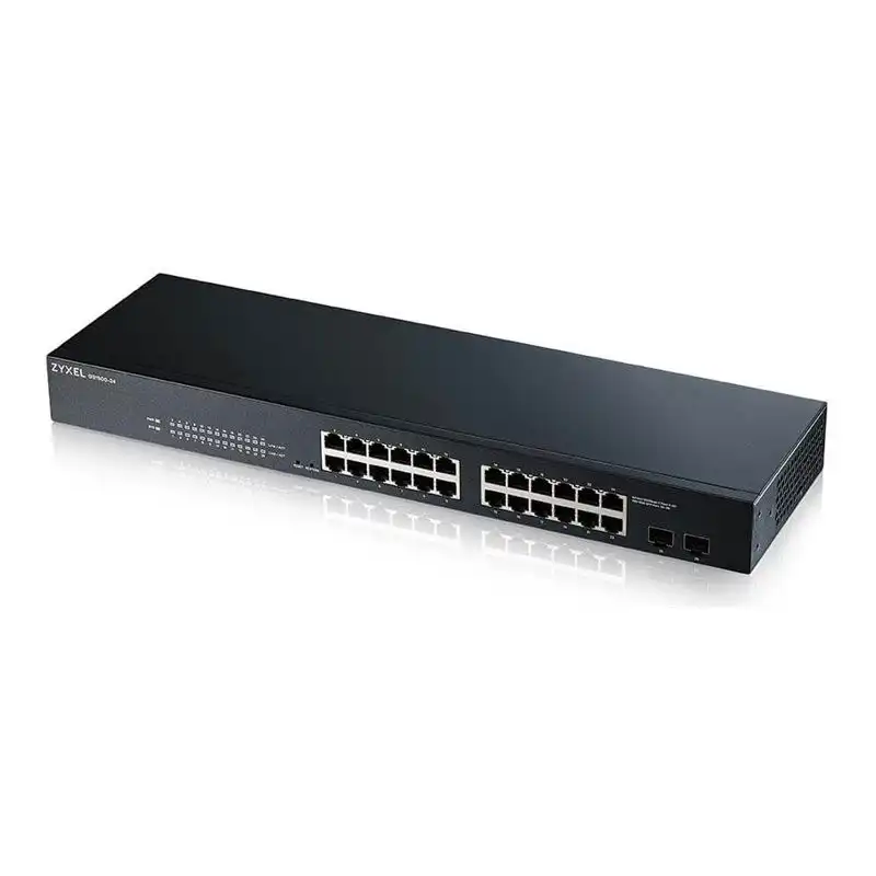 Zyxel GS1900-24 - Commutateur - intelligent - 24 x 10 - 100 - 1000 + 2 x Gigabit SFP (liaison mon... (GS1900-24-EU0102F)_1